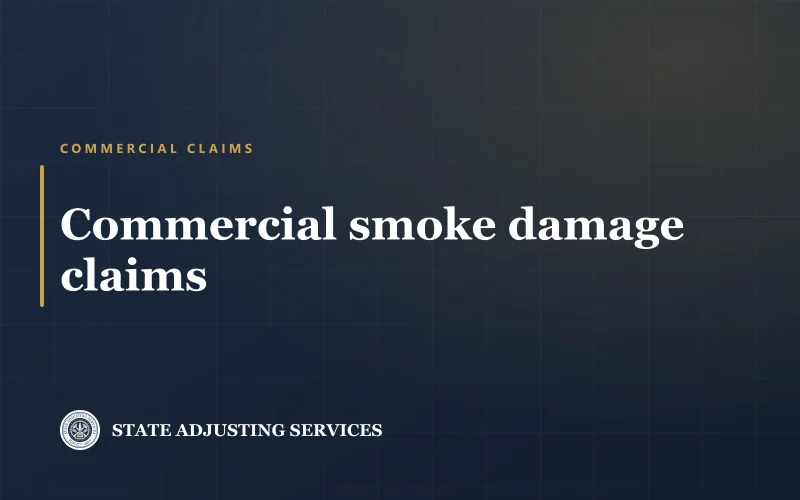 Article cover: commercial smoke damage claims, from State Adjusting Services
