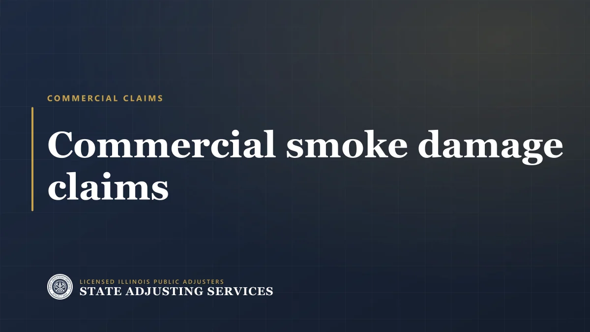 Article cover: commercial smoke damage claims, from State Adjusting Services