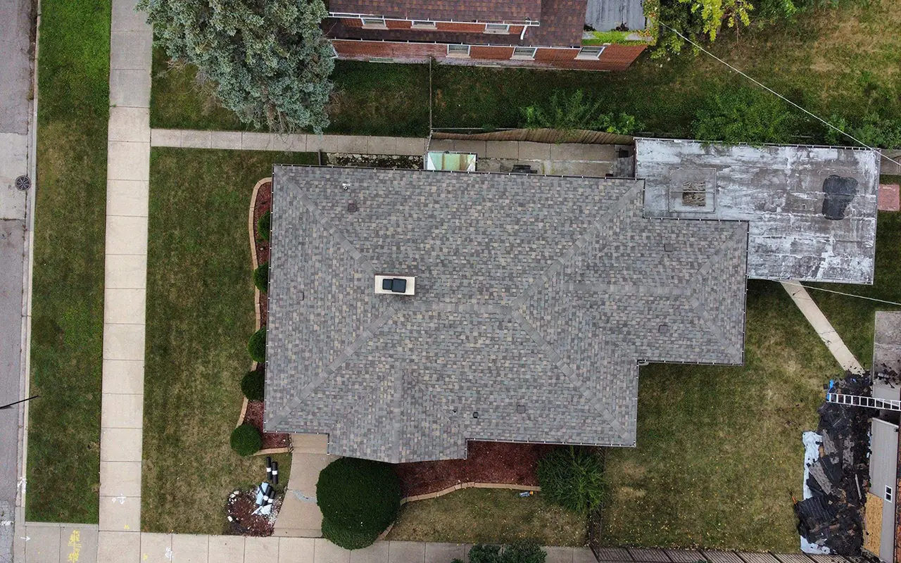 Complete roof system — completed project